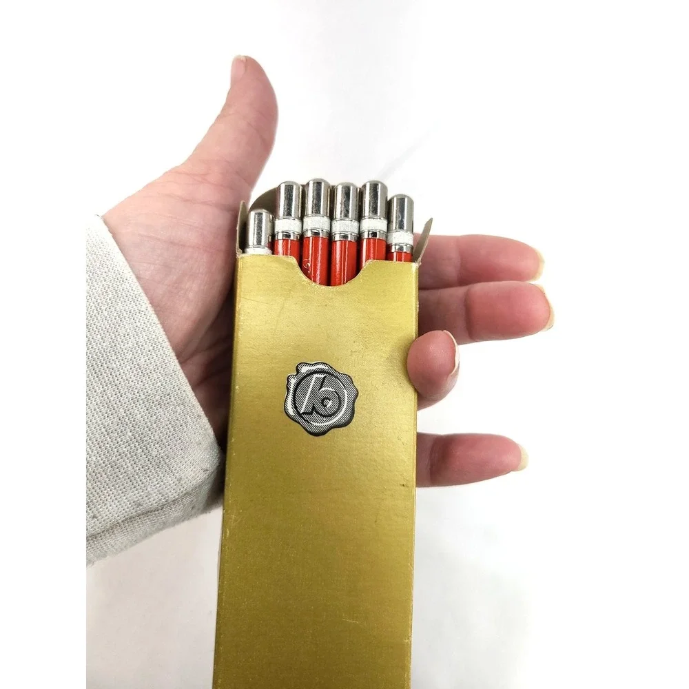 New Vintage Blaisdell Ben Franklin‎ Red Pencil NOS 12 Ct